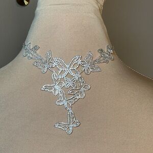 Elegant Silver Butterfly Necklace